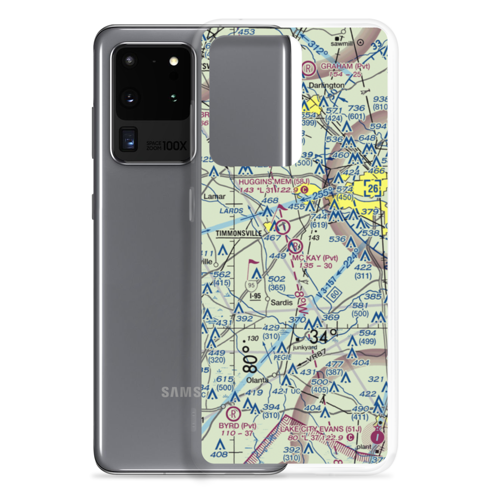 Mc Kay Airport (SC29) VFR Sectional Samsung Case Samsung Galaxy S20 Ultra model shown