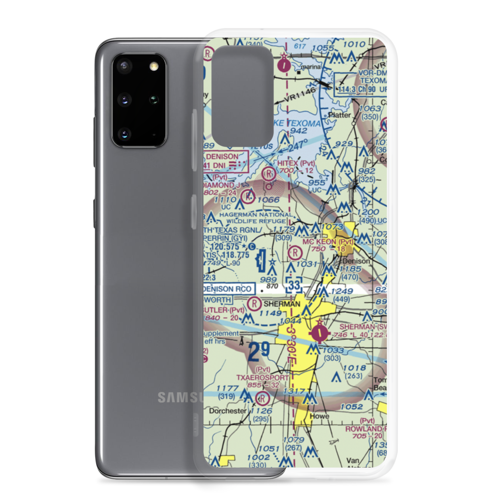 Mc Keon Aviation Airport (9XS4) VFR Sectional Samsung Case Samsung Galaxy S20 Plus model shown