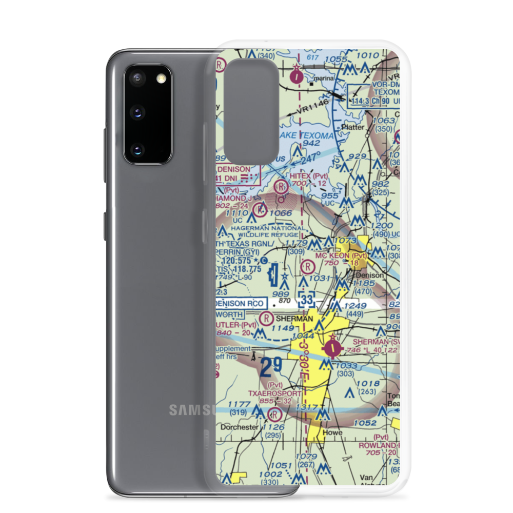 Mc Keon Aviation Airport (9XS4) VFR Sectional Samsung Case Samsung Galaxy S20 model shown