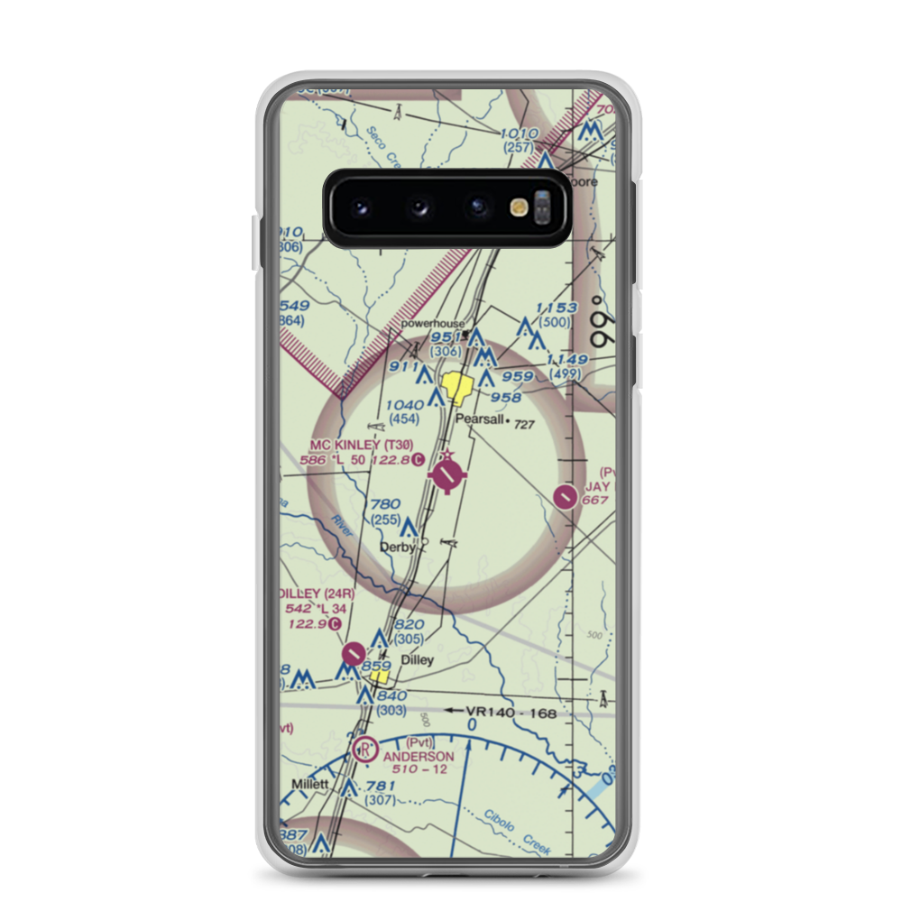 Mc Kinley Field (T30) VFR Sectional Samsung Case Samsung Galaxy S10 model shown
