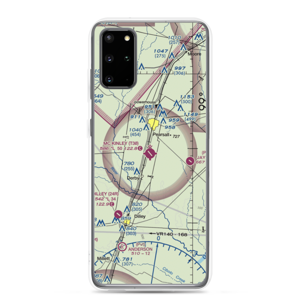 Mc Kinley Field (T30) VFR Sectional Samsung Case Samsung Galaxy S20 Plus model shown