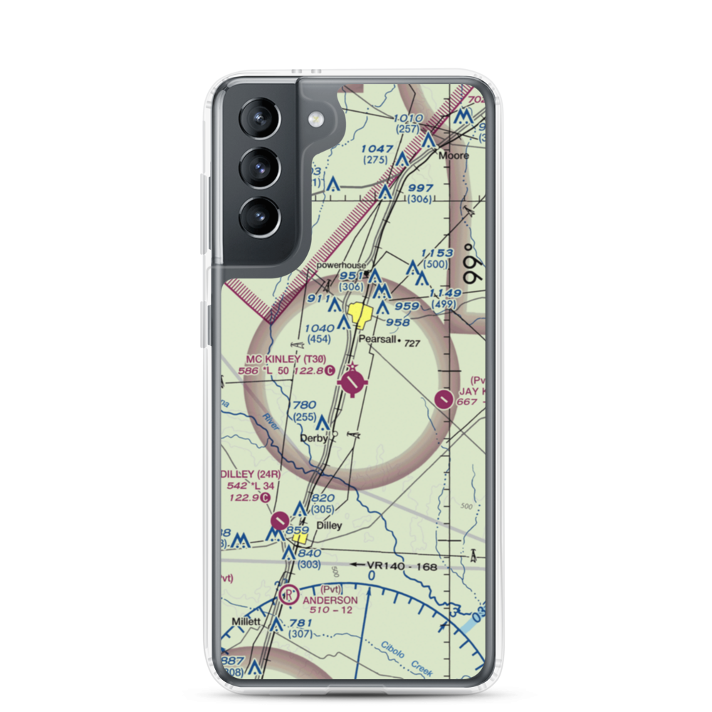 Mc Kinley Field (T30) VFR Sectional Samsung Case Samsung Galaxy S21 model shown