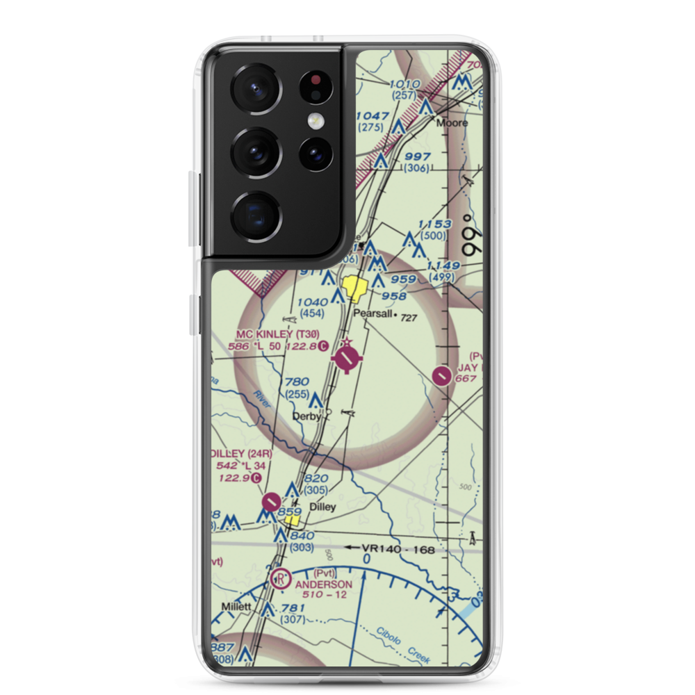 Mc Kinley Field (T30) VFR Sectional Samsung Case Samsung Galaxy S21 Ultra model shown