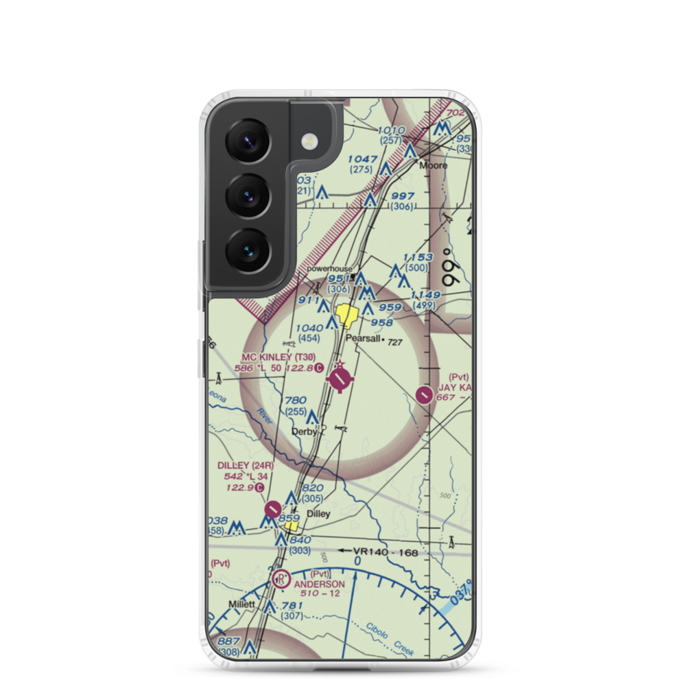 Mc Kinley Field (T30) VFR Sectional Samsung Case Samsung Galaxy S22 model shown