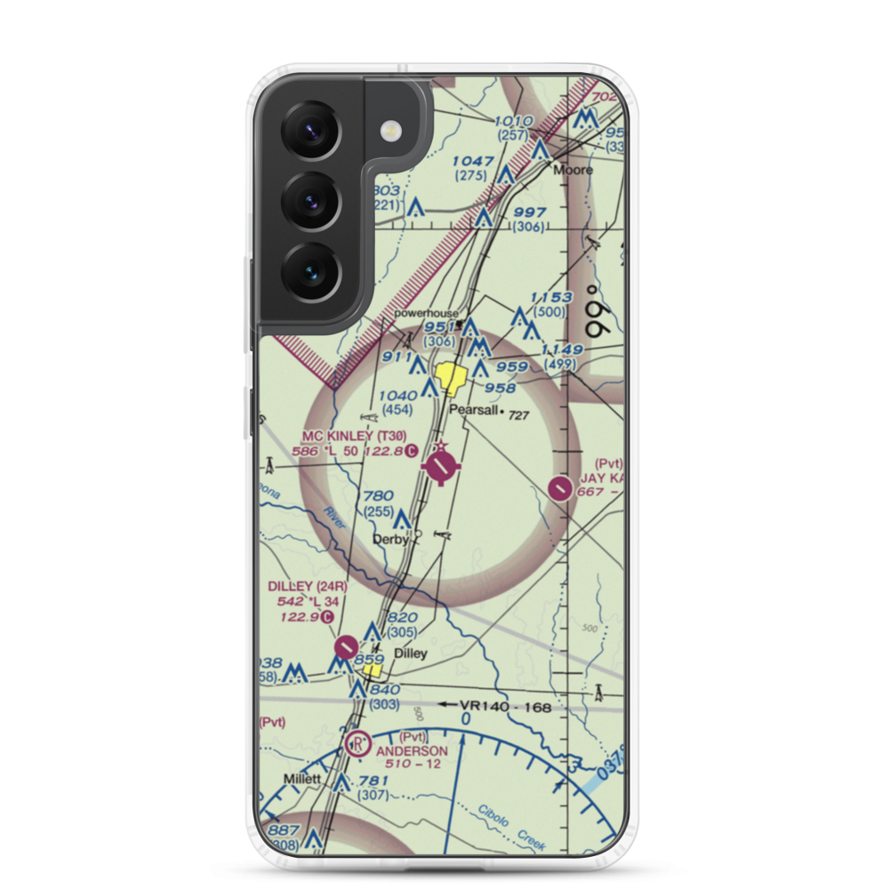 Mc Kinley Field (T30) VFR Sectional Samsung Case Samsung Galaxy S22 Plus model shown