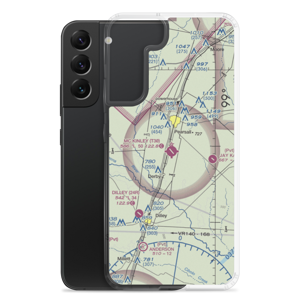 Mc Kinley Field (T30) VFR Sectional Samsung Case Samsung Galaxy S22 Plus model shown