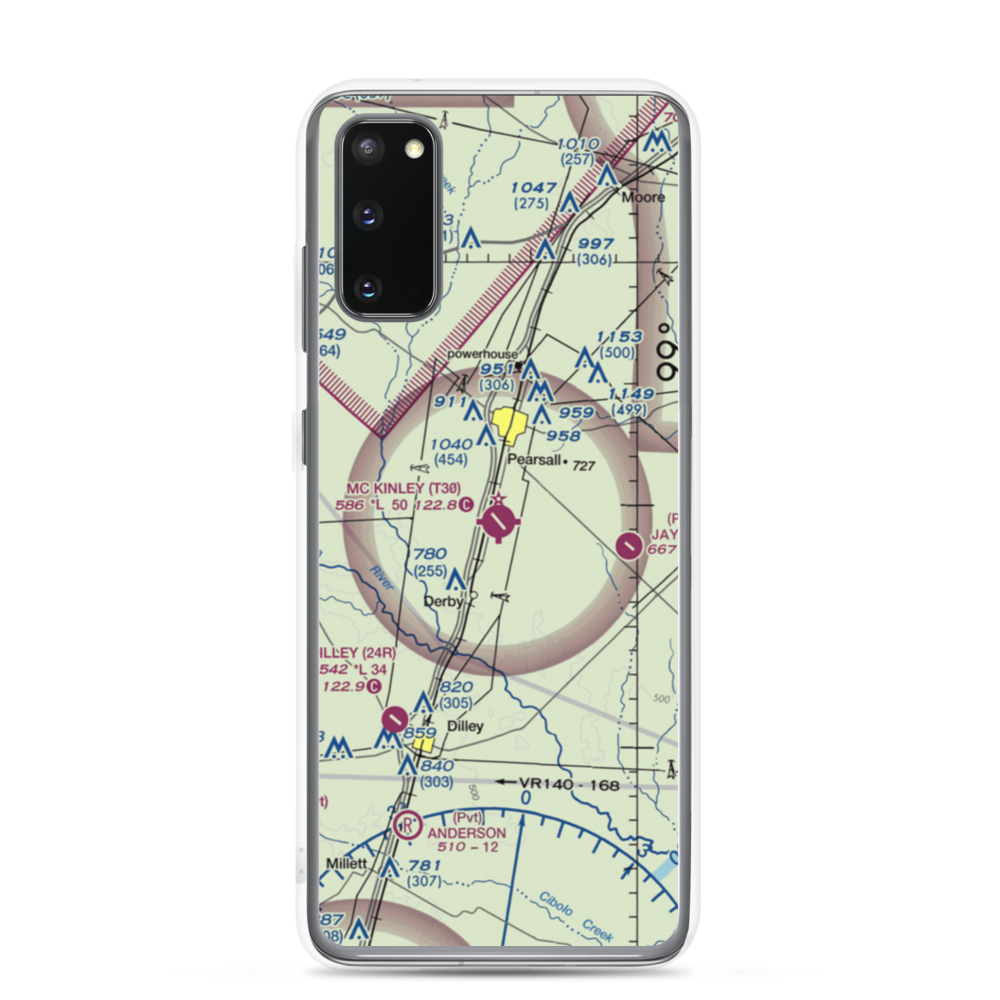 Mc Kinley Field (T30) VFR Sectional Samsung Case Samsung Galaxy S20 model shown
