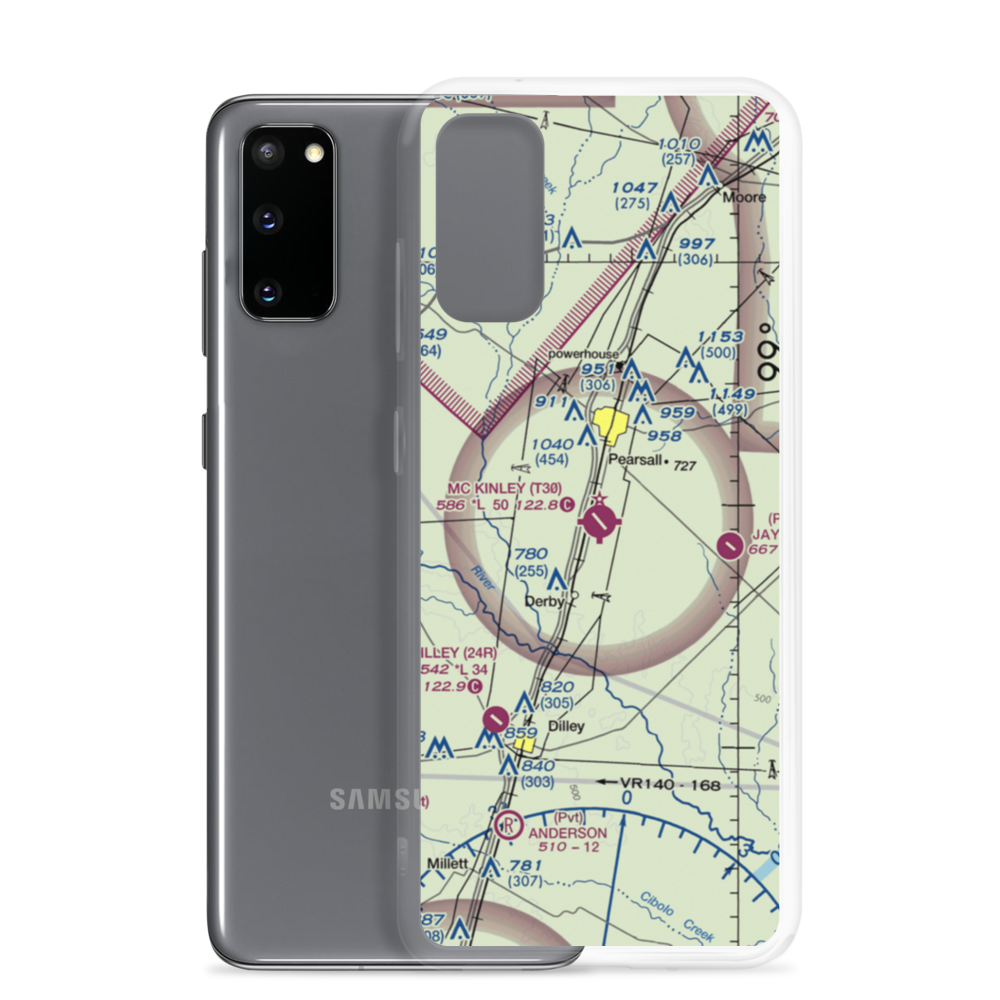 Mc Kinley Field (T30) VFR Sectional Samsung Case Samsung Galaxy S20 model shown