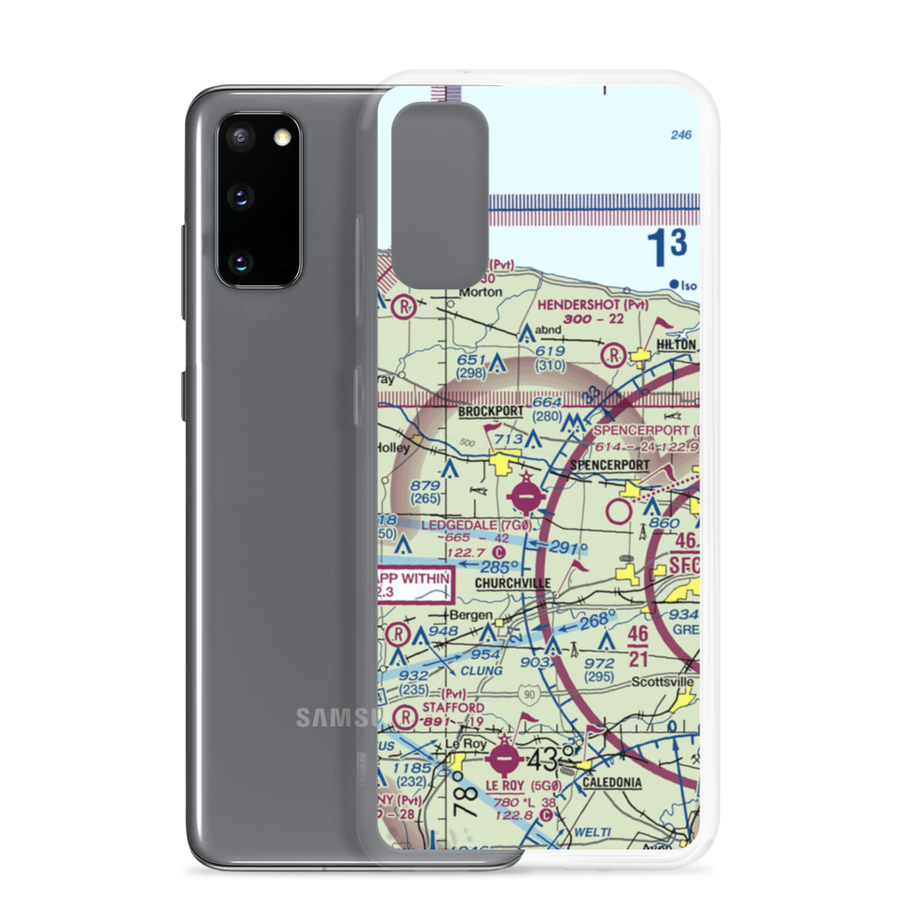 Mc Kinney Airport (3NK0) VFR Sectional Samsung Case Samsung Galaxy S20 model shown