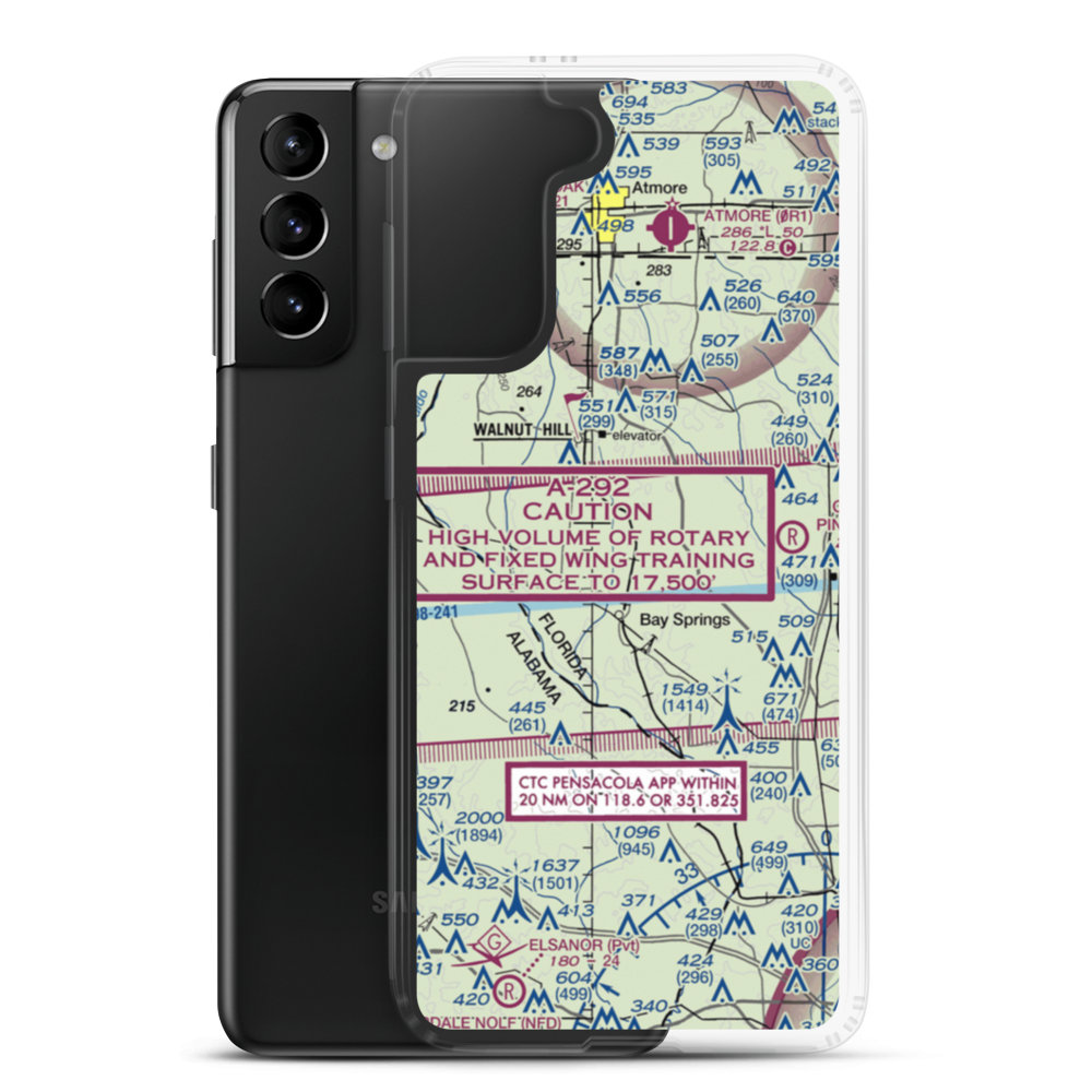 Mc Kinnon Airpark (48FL) VFR Sectional Samsung Case Samsung Galaxy S21 Plus model shown