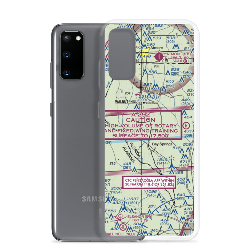 Mc Kinnon Airpark (48FL) VFR Sectional Samsung Case Samsung Galaxy S20 model shown
