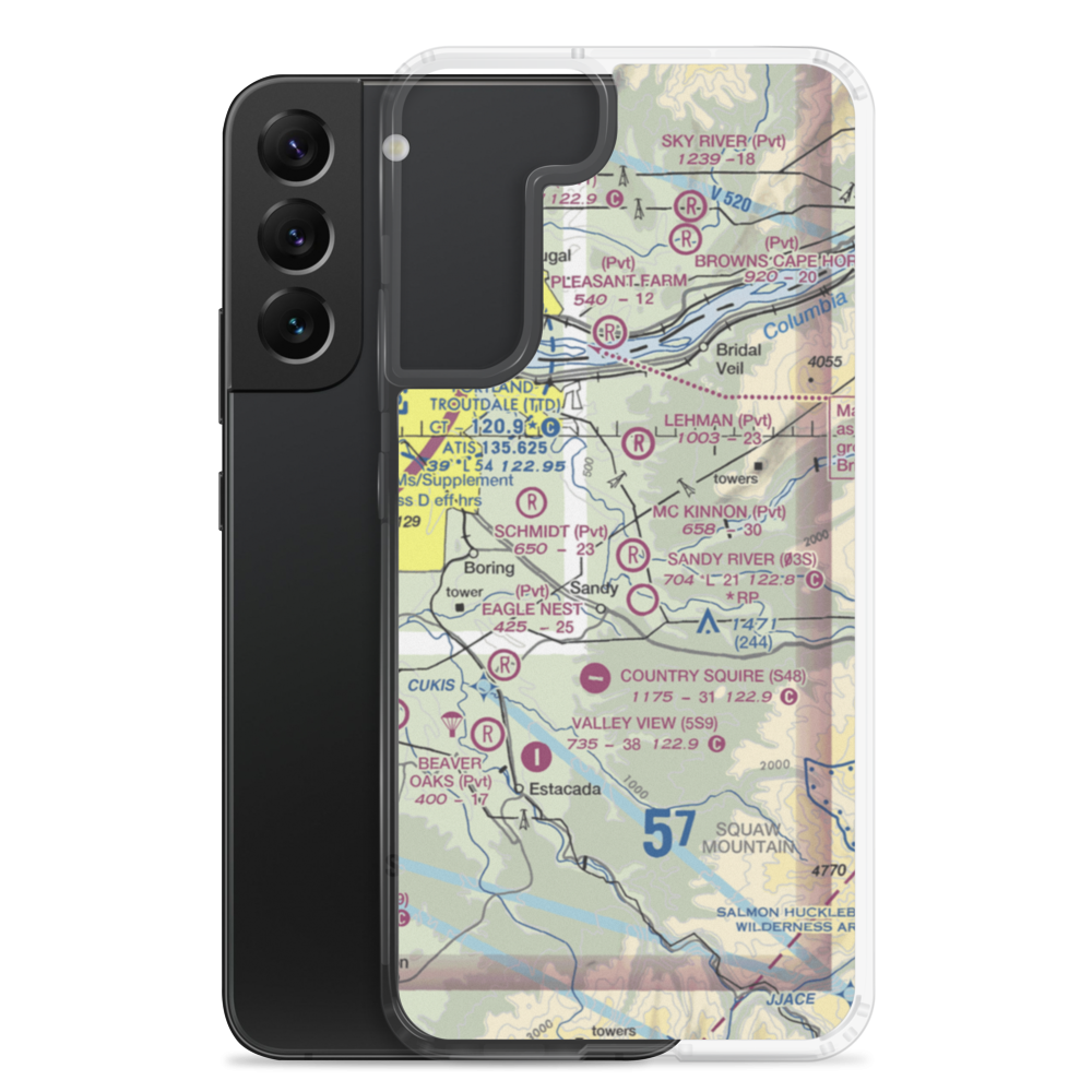 Mc Kinnon Airpark (OG29) VFR Sectional Samsung Case Samsung Galaxy S22 Plus model shown