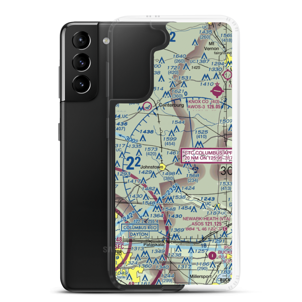 Mc Knight Airport (5OI8) VFR Sectional Samsung Case Samsung Galaxy S21 Plus model shown