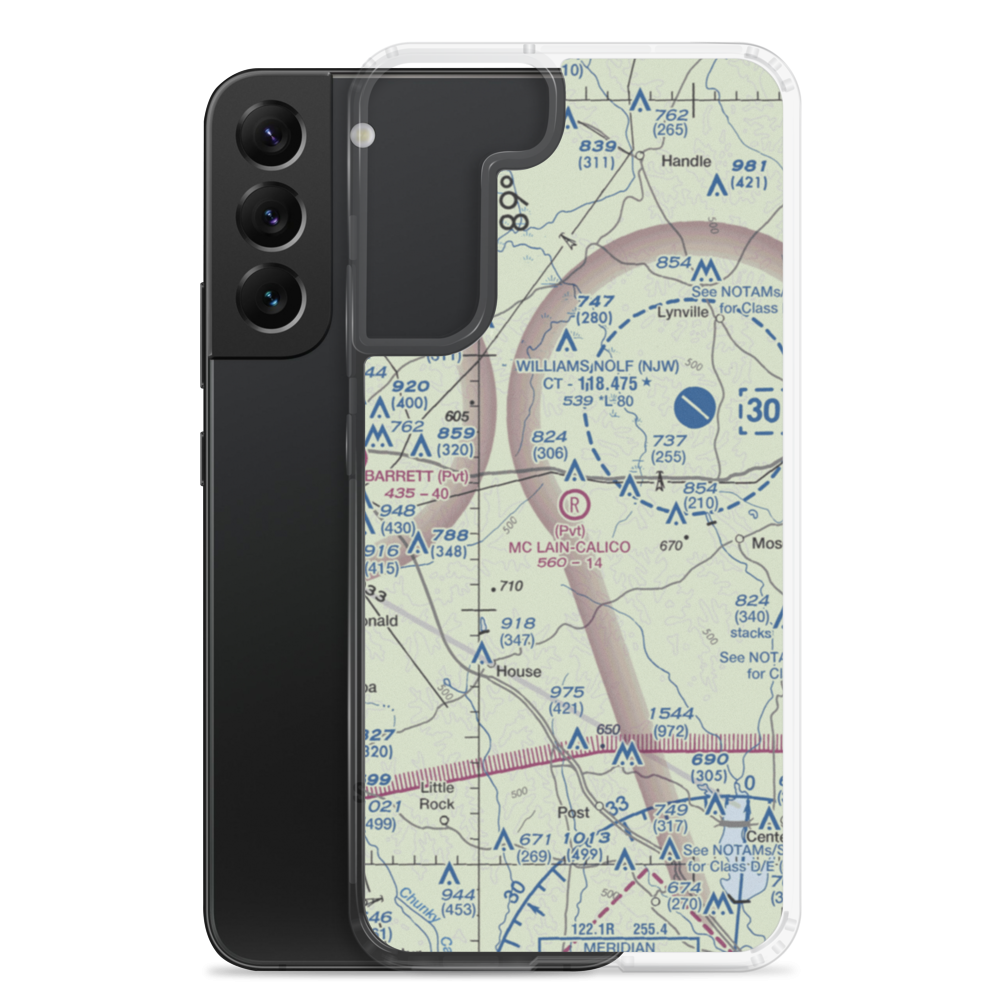 Mc Lain  -Calico Airport (MS70) VFR Sectional Samsung Case Samsung Galaxy S22 Plus model shown
