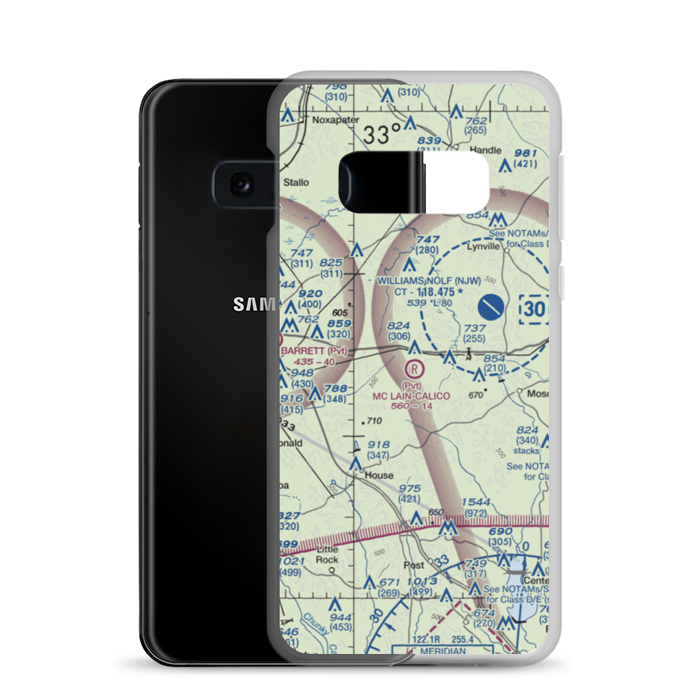 Mc Lain  -Calico Airport (MS70) VFR Sectional Samsung Case Samsung Galaxy S10e model shown