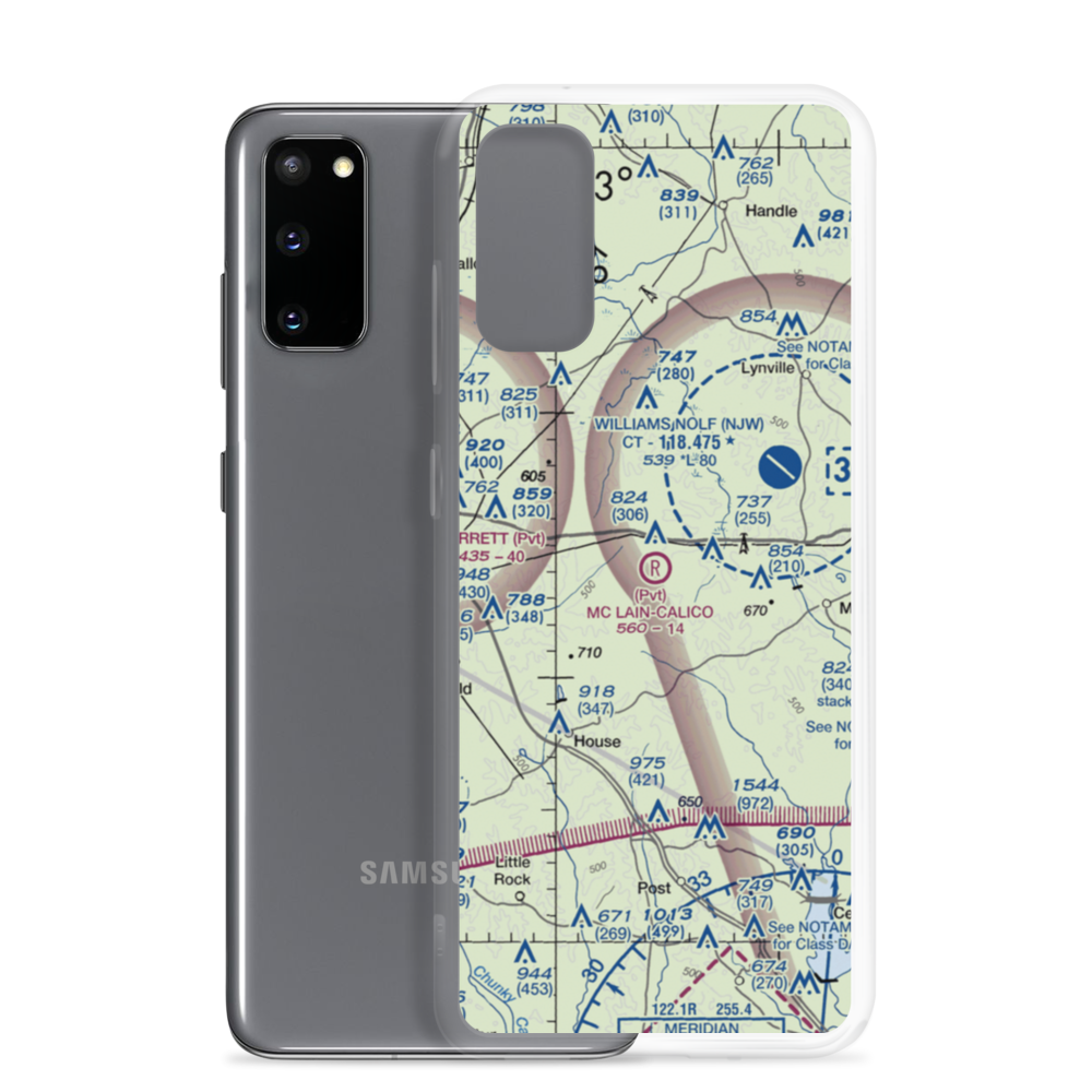 Mc Lain  -Calico Airport (MS70) VFR Sectional Samsung Case Samsung Galaxy S20 model shown