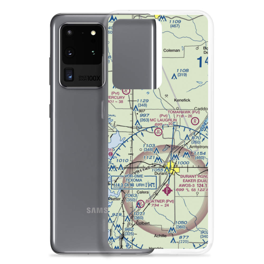 Mc Laughlin Farm Airport (66OK) VFR Sectional Samsung Case Samsung Galaxy S20 Ultra model shown