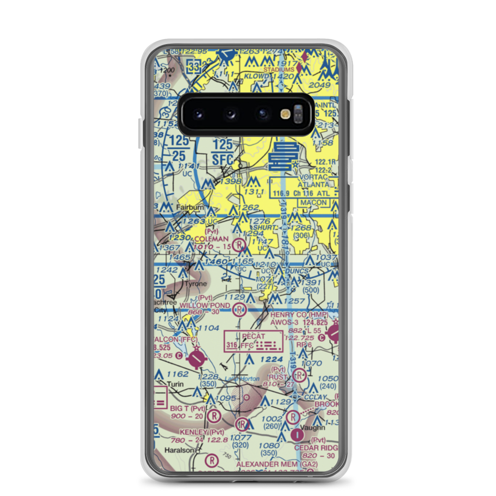 Mc Lendon Airport (GA94) VFR Sectional Samsung Case Samsung Galaxy S10 model shown