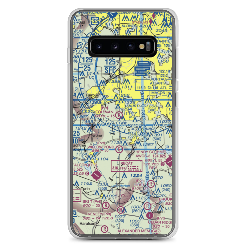 Mc Lendon Airport (GA94) VFR Sectional Samsung Case Samsung Galaxy S10+ model shown