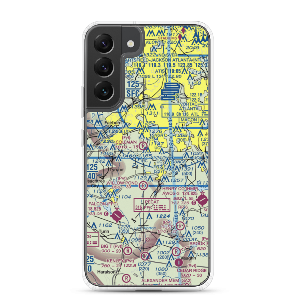 Mc Lendon Airport (GA94) VFR Sectional Samsung Case Samsung Galaxy S22 Plus model shown
