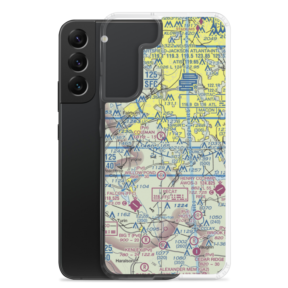 Mc Lendon Airport (GA94) VFR Sectional Samsung Case Samsung Galaxy S22 Plus model shown