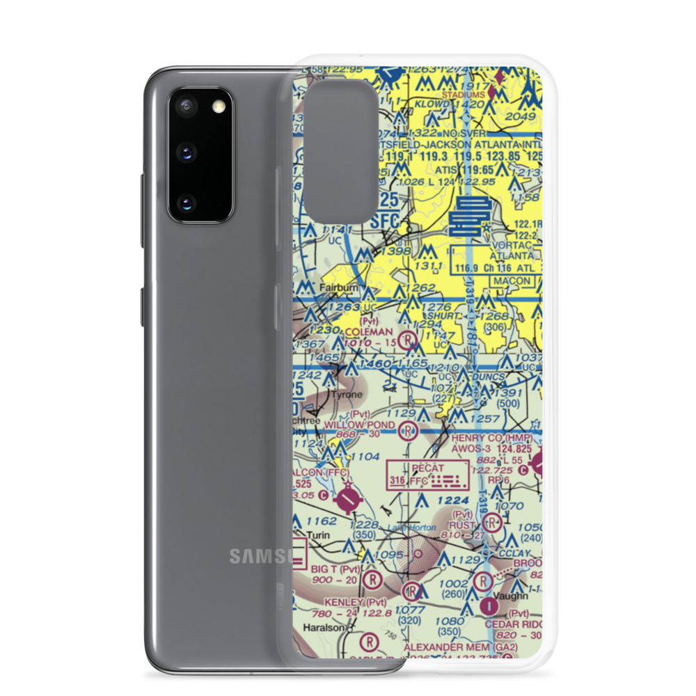 Mc Lendon Airport (GA94) VFR Sectional Samsung Case Samsung Galaxy S20 model shown