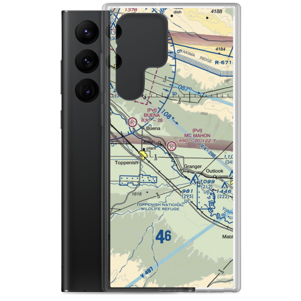 Mc Mahon Field (68WA) VFR Sectional Samsung Case Samsung Galaxy S22 Ultra model shown