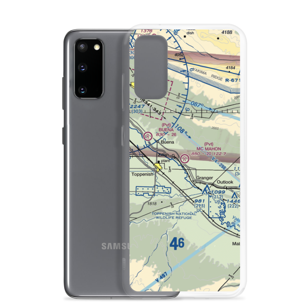Mc Mahon Field (68WA) VFR Sectional Samsung Case Samsung Galaxy S20 model shown