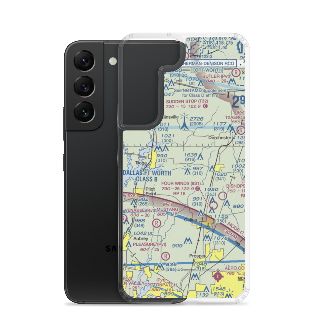 Mc Manus Field (8XS6) VFR Sectional Samsung Case Samsung Galaxy S22 model shown