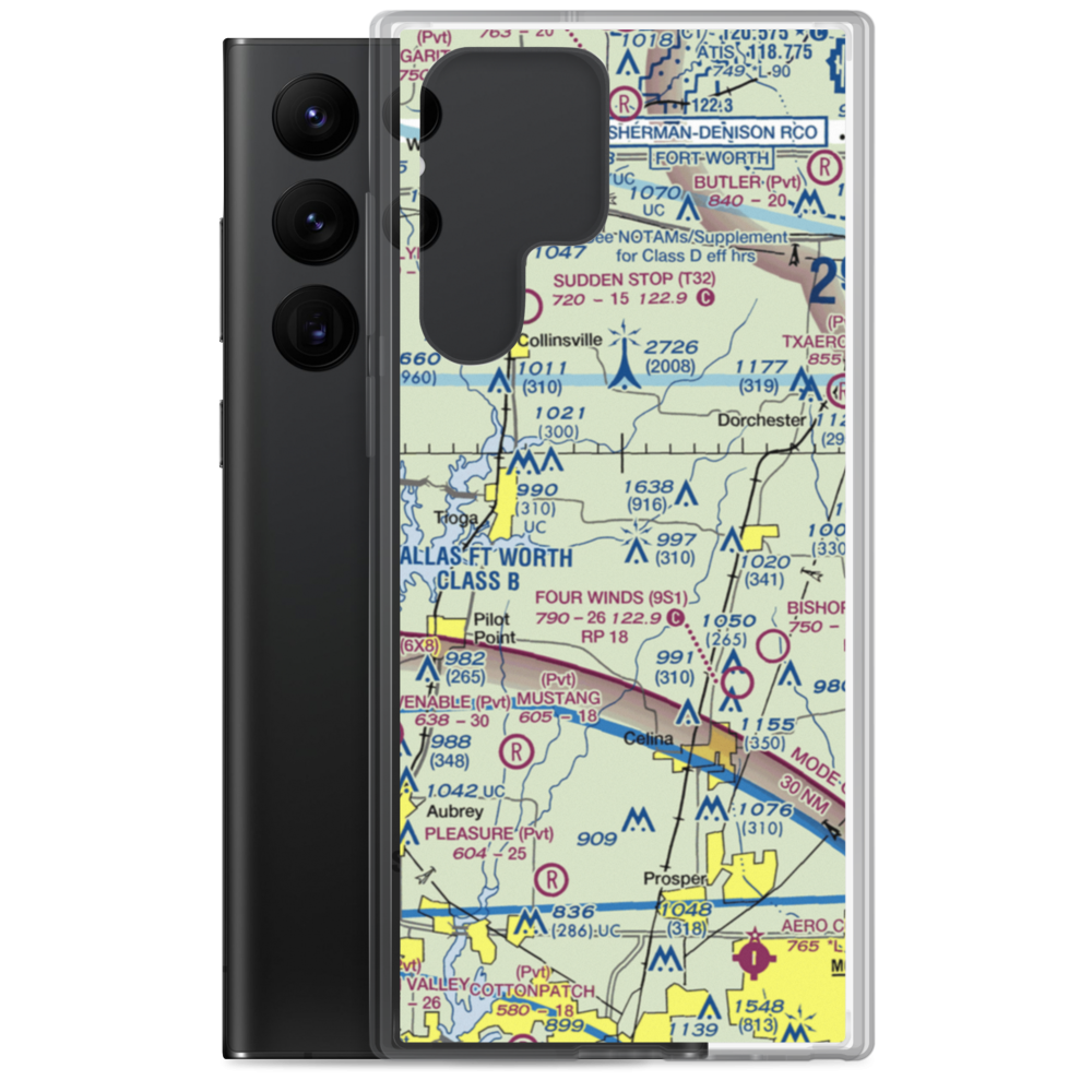 Mc Manus Field (8XS6) VFR Sectional Samsung Case Samsung Galaxy S22 Ultra model shown