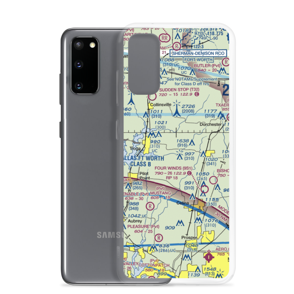 Mc Manus Field (8XS6) VFR Sectional Samsung Case Samsung Galaxy S20 model shown