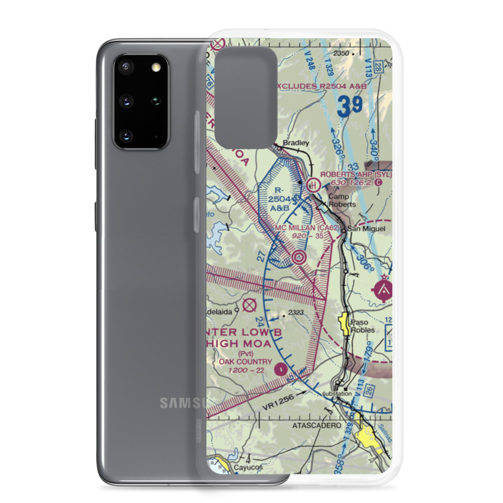 Mc Millan Assault Strip (CA62) VFR Sectional Samsung Case Samsung Galaxy S20 Plus model shown