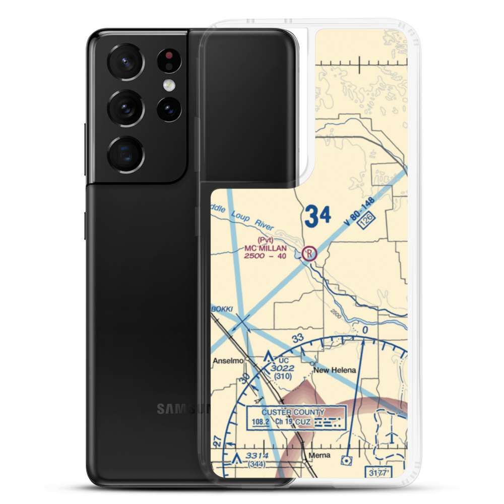 Mc Millan Ranch Airport (4NE1) VFR Sectional Samsung Case Samsung Galaxy S21 Ultra model shown