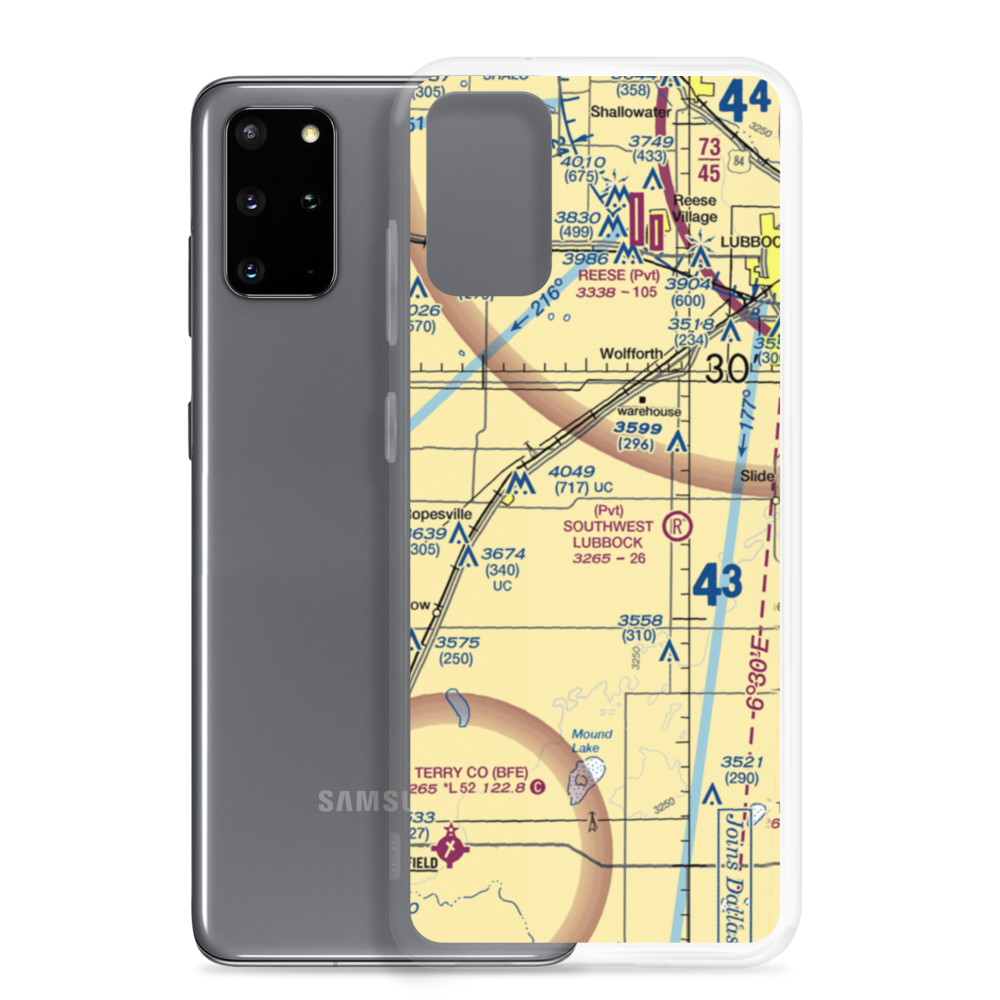 Mc Nabb Farm Airport (58TE) VFR Sectional Samsung Case Samsung Galaxy S20 Plus model shown