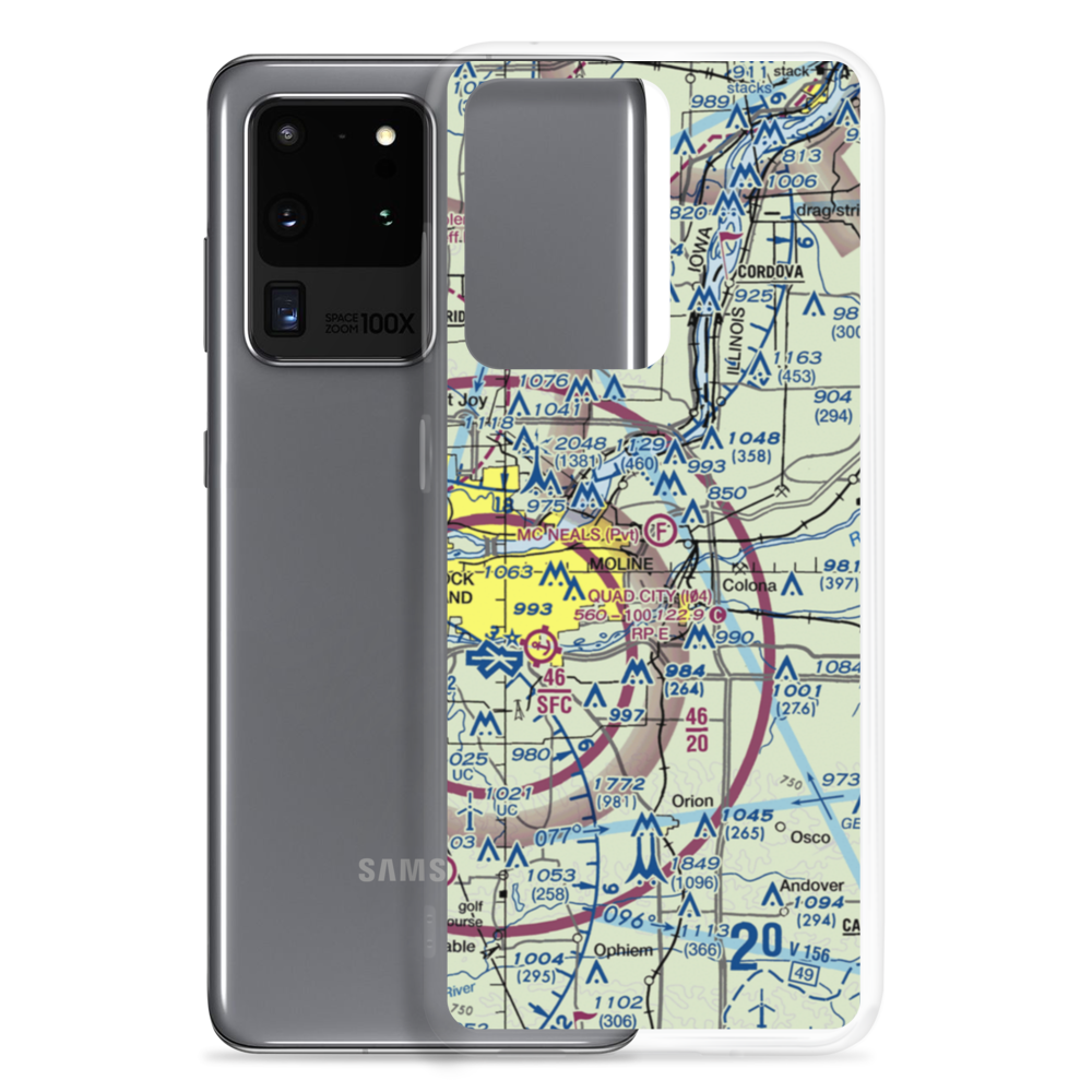 Mc Neal's Field (2IL3) VFR Sectional Samsung Case Samsung Galaxy S20 Ultra model shown