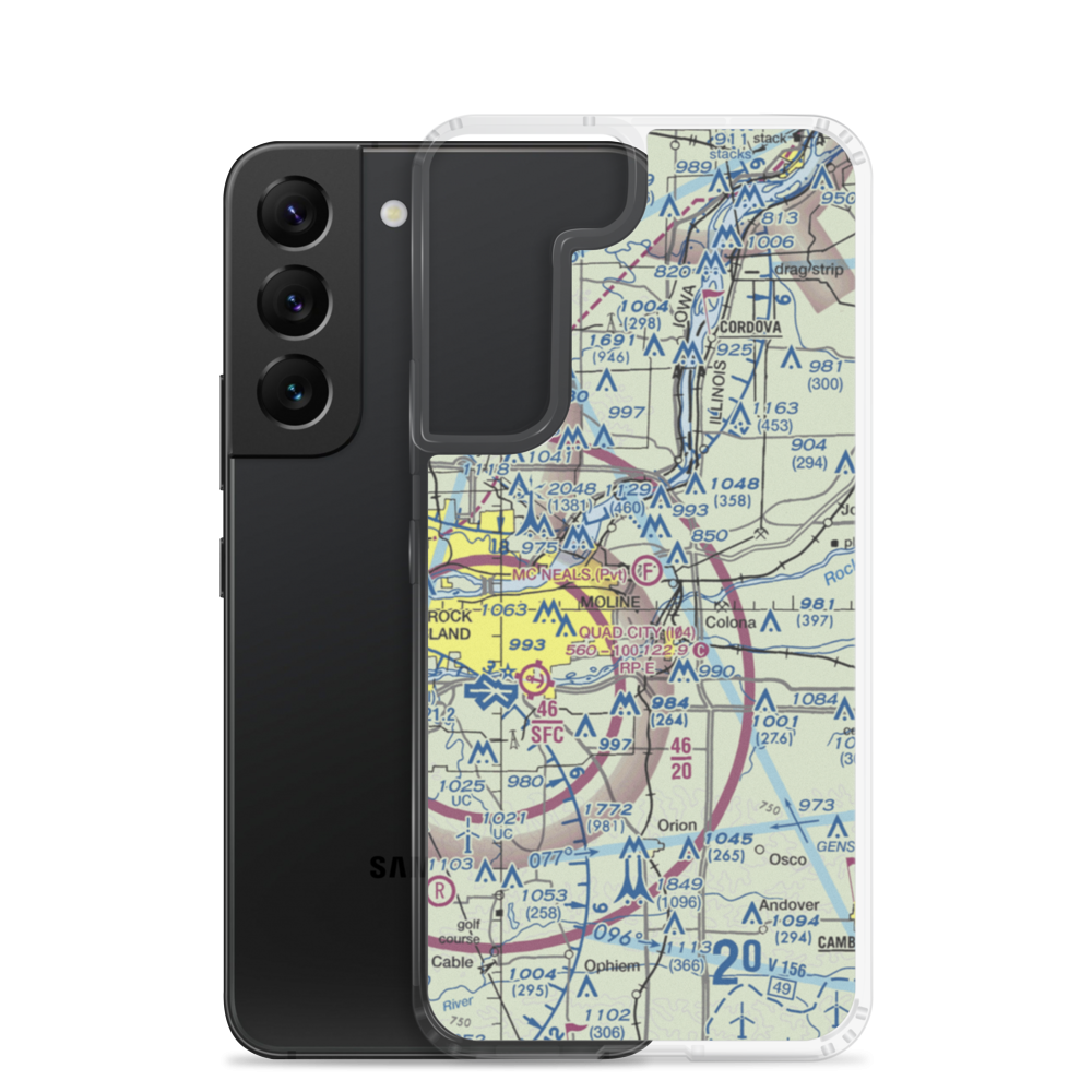 Mc Neal's Field (2IL3) VFR Sectional Samsung Case Samsung Galaxy S22 model shown