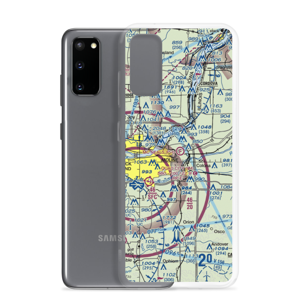 Mc Neal's Field (2IL3) VFR Sectional Samsung Case Samsung Galaxy S20 model shown