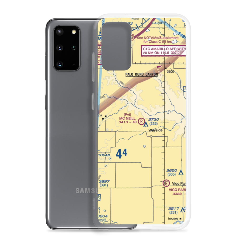 Mc Neill Ranch Airport (6TE7) VFR Sectional Samsung Case Samsung Galaxy S20 Plus model shown
