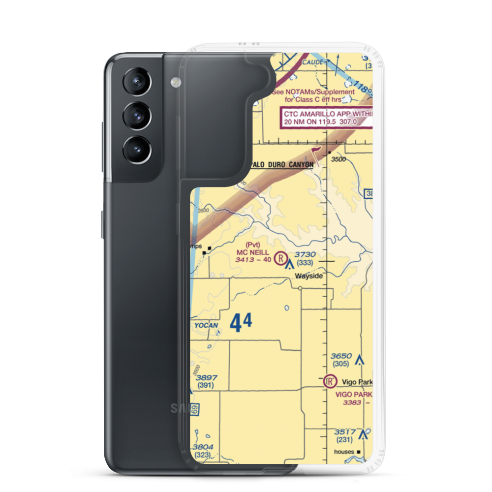 Mc Neill Ranch Airport (6TE7) VFR Sectional Samsung Case Samsung Galaxy S21 model shown