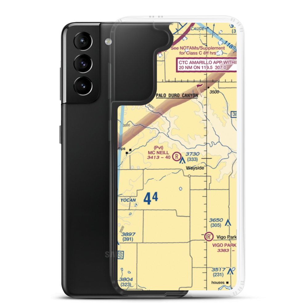 Mc Neill Ranch Airport (6TE7) VFR Sectional Samsung Case Samsung Galaxy S21 Plus model shown