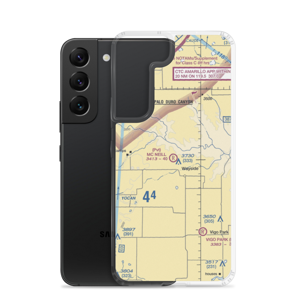 Mc Neill Ranch Airport (6TE7) VFR Sectional Samsung Case Samsung Galaxy S22 model shown