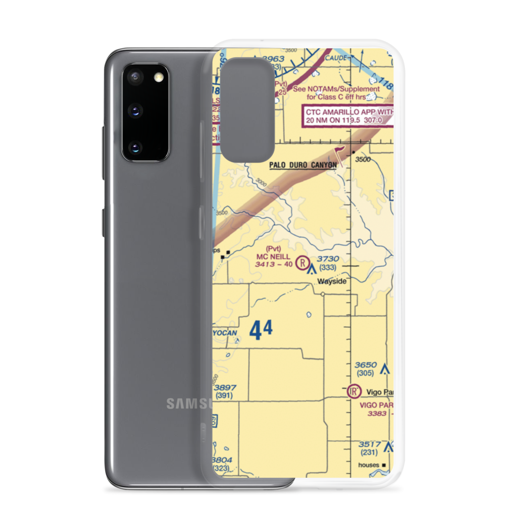 Mc Neill Ranch Airport (6TE7) VFR Sectional Samsung Case Samsung Galaxy S20 model shown