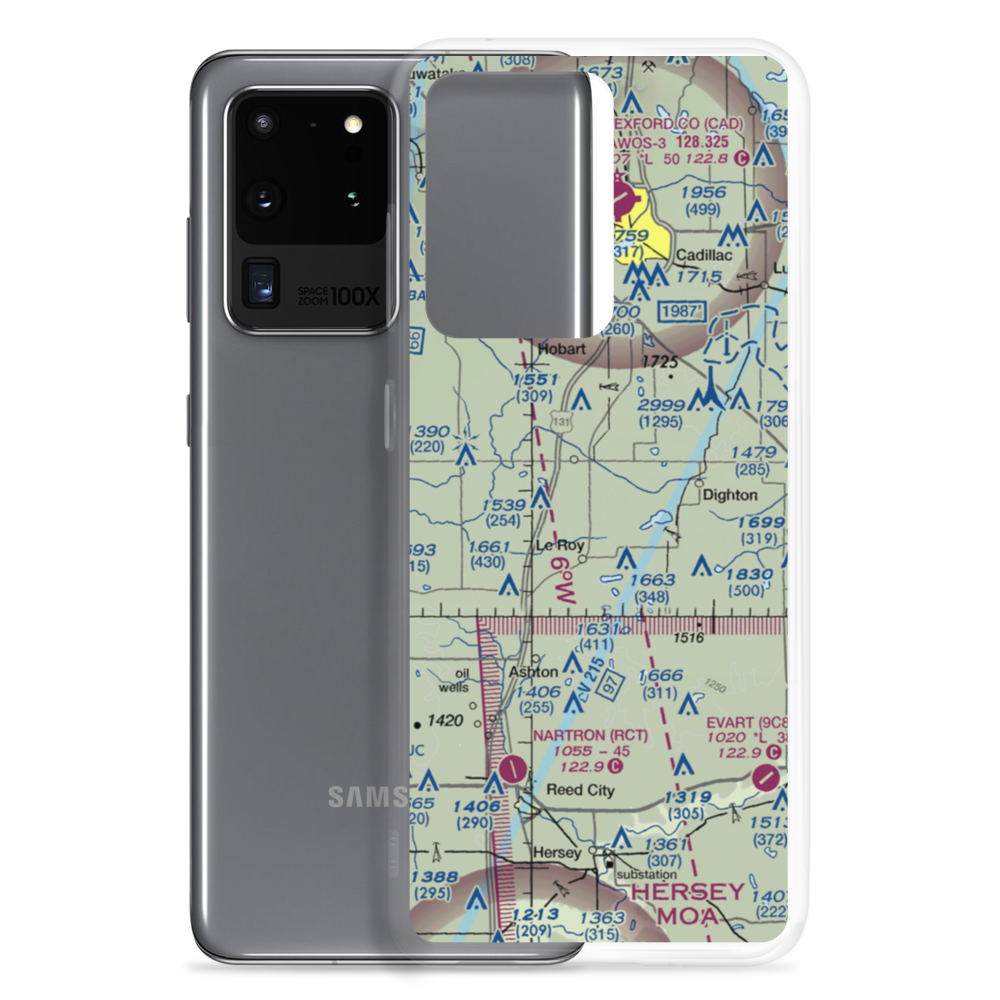Mc Question's Airport (5MI2) VFR Sectional Samsung Case Samsung Galaxy S20 Ultra model shown