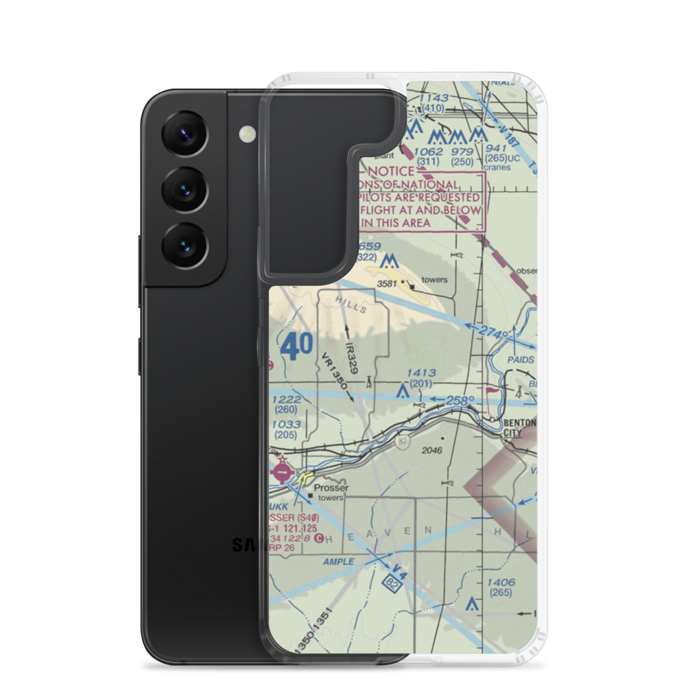 Mc Whorter Ranch Airport (7WA7) VFR Sectional Samsung Case Samsung Galaxy S22 model shown