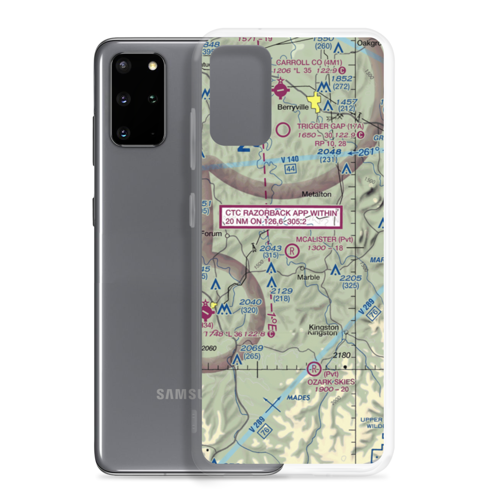McAlister Airpark (1AR4) VFR Sectional Samsung Case Samsung Galaxy S20 Plus model shown