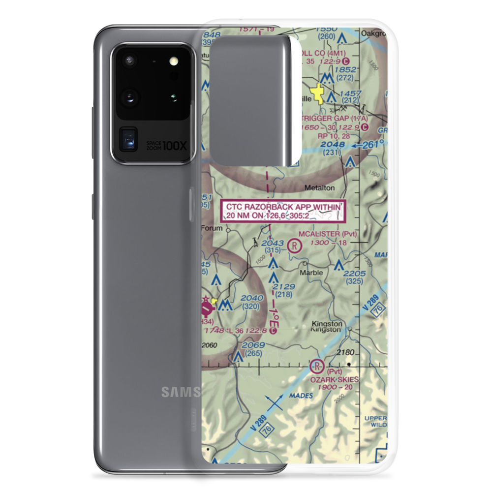 McAlister Airpark (1AR4) VFR Sectional Samsung Case Samsung Galaxy S20 Ultra model shown