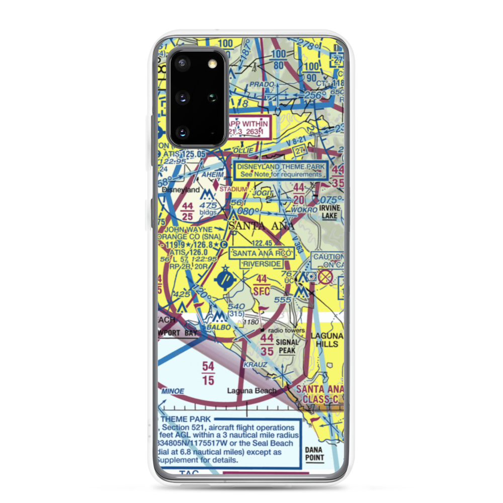 MCAS Tustin (NTK) VFR Sectional Samsung Case Samsung Galaxy S20 Plus model shown