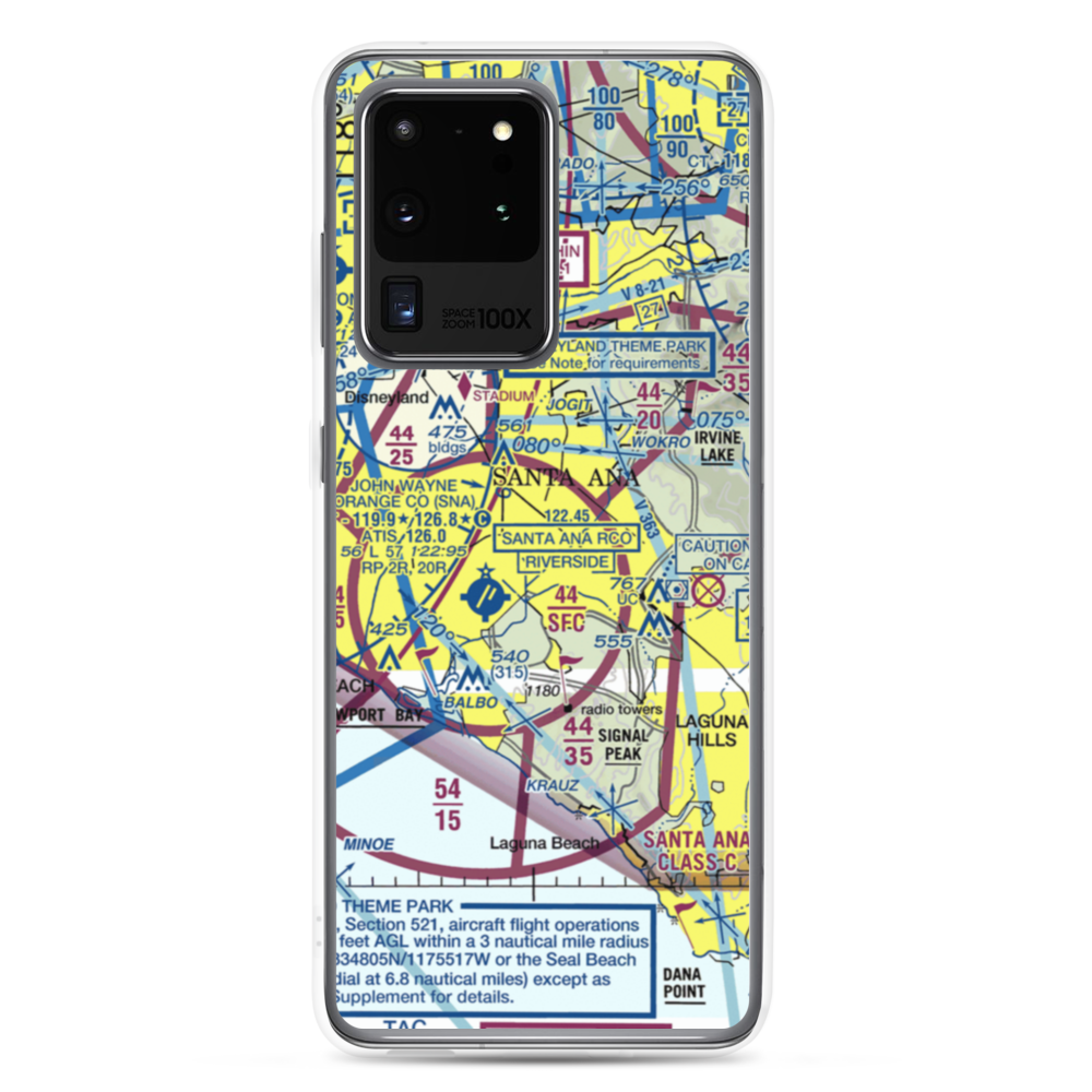 MCAS Tustin (NTK) VFR Sectional Samsung Case Samsung Galaxy S20 Ultra model shown