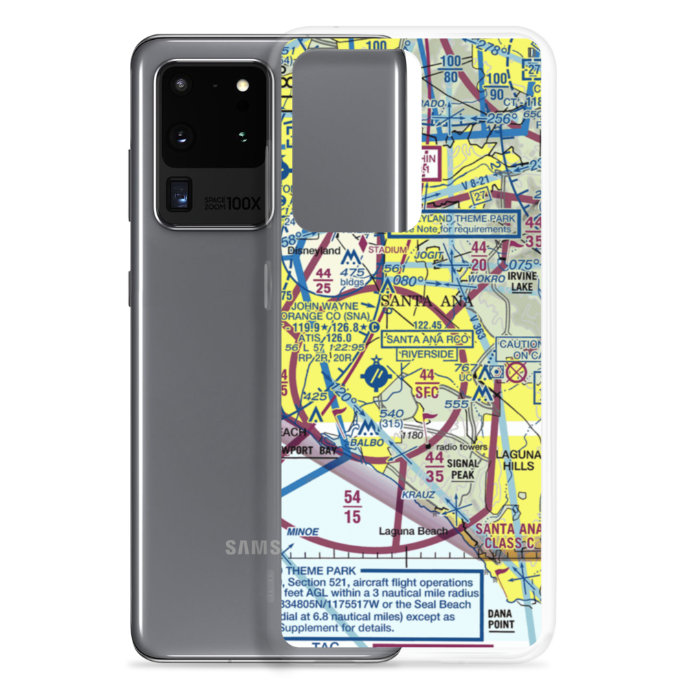 MCAS Tustin (NTK) VFR Sectional Samsung Case Samsung Galaxy S20 Ultra model shown