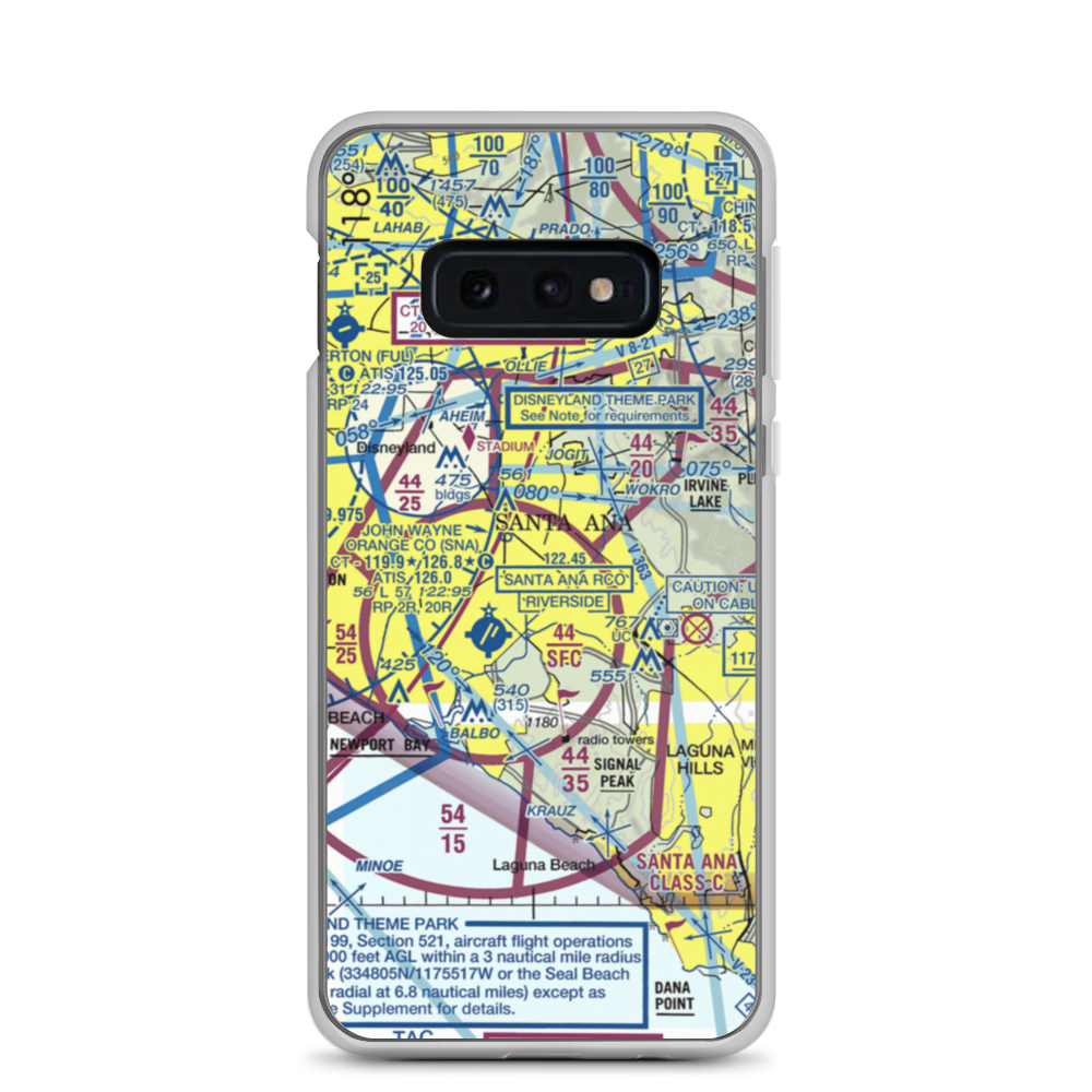 MCAS Tustin (NTK) VFR Sectional Samsung Case Samsung Galaxy S10e model shown